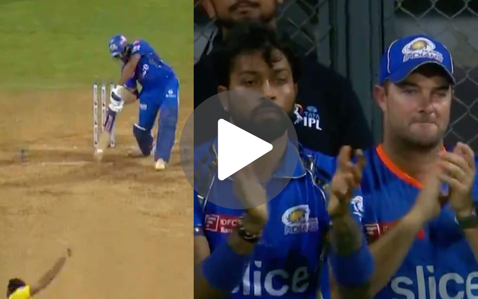 [Watch] Rohit Sharma Hits Century With A Bullet Boundary In Final Over As Hardik, Boucher Laud